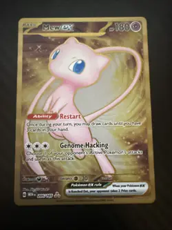 Pokemon TCG Mew EX Metal Gold NM 205/165 Scarlet & Violet 151 Promo Card - Image 1