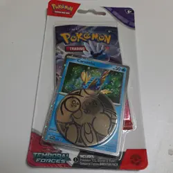 Pokemon TCG Card Coin Temporal Forces Scarlett & Violet Carvanha Booster Pack - Image 3