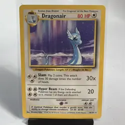 Dragonair 18/102 Base Set Unlimited Non-Holo Rare Pokemon LP-NM Card - Image 1