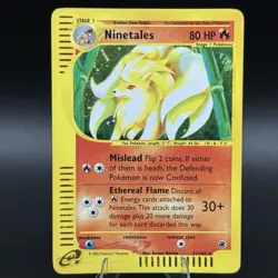 Ninetales 21/165 Holo Rare Expedition Set E-Series - Pokemon Card - LP + - Image 1