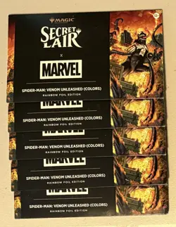 MTG Secret Lair Spiderman: Venom Unleashed COLORS - FOIL - US Seller SEALED - Image 2