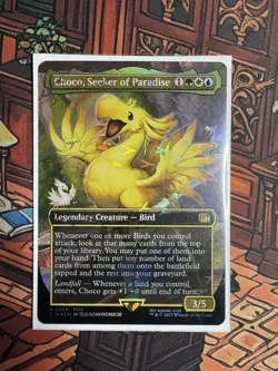 MTG Choco, Seeker of Paradise (Borderless) Chocobo Track Foil Final Fantasy Foil - Image 1