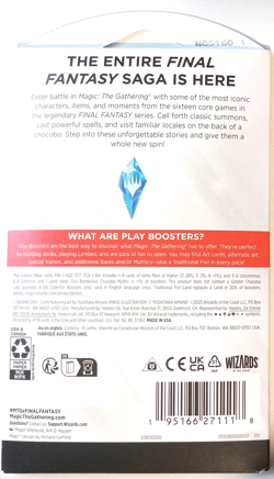 Magic The Gathering Final Fantasy Sleeved Play Booster pack, new & sealed! - Image 2