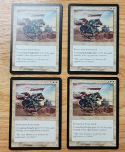 Crusading Knight Invasion 4X 12/350 Regular Rare MTG LP -NM - Image 1