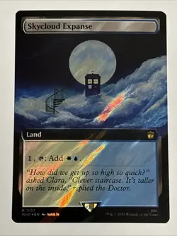 MTG Doctor Who Skycloud Expanse Extended Art Surge Foil 1107 NM Rare - Image 1