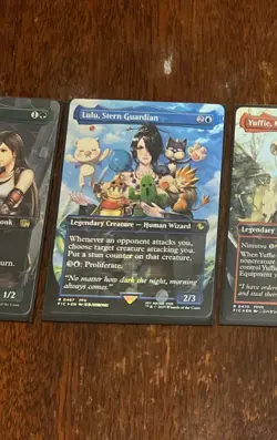 Final Fantasy MTG Lulu Stern Guardian Chocobo Track Foil Borderless Promo #0467 - Image 1
