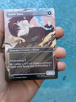 The Legend of Roku Borderless 357 NM MTG Avatar: The Last Airbender Magic - Image 1