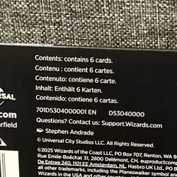 MTG Secret Lair x Jaws: Terror of Amity Island NON-FOIL Edition Sealed in Hand - Image 3