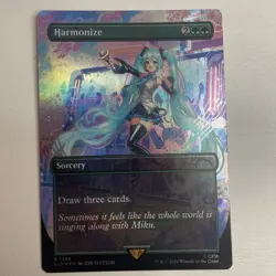 FOIL Harmonize - Hatsune Miku SL - NM - Magic: The Gathering - MTG - Image 1