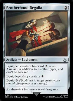 1x Brotherhood Regalia - Foil NM Eng MTG - Assassin's Creed - Image 1