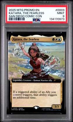 2025 MTG PROMOS SAN DIEGO COMIC CON 2025 #0003 KATARA, THE FEARLESS PSA 9 - Image 1