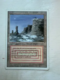Magic the Gathering Plateau Dual Land Revised Edition - Image 1