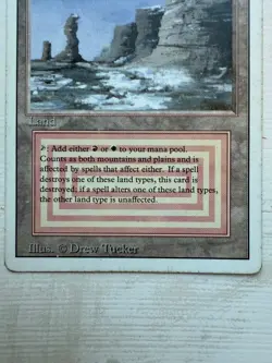 Magic the Gathering Plateau Dual Land Revised Edition - Image 2