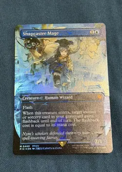 Snapcaster Mage (Borderless) (Chocobo Foil) Final Fantasy Magic The Gathering - Image 1