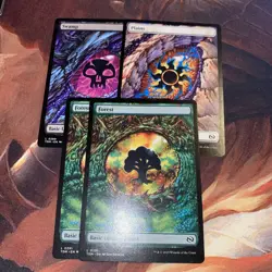 Dragon’s Eye Swamp Plains Forest X4 Mtg Tarkir Dragonstorm Nm - Image 1