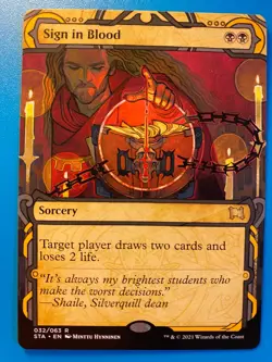 MTG 1x Sign in Blood # 32 Strixhaven: Mystical Archive Magic the Gathering x1 NM - Image 1