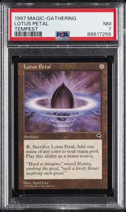 1997 MTG TEMPEST LOTUS PETAL PSA 7 - Image 1
