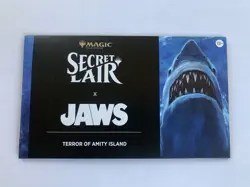 mtg secret lair x Jaws Terror Of Amity Island Non Foil Factory Sealed - Image 1