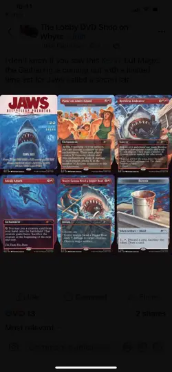 mtg secret lair x Jaws Terror Of Amity Island Non Foil Factory Sealed - Image 4