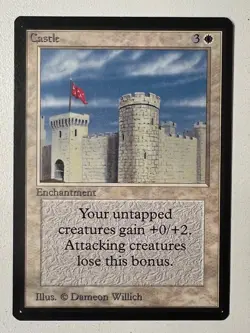 Magic the Gathering MTG Beta Castle NM (Beta Bob) - Image 1