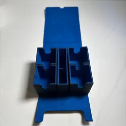 MTG Commander Deck Box - 4 Deck - Accessories Compartment - Black / Blue - Image 3