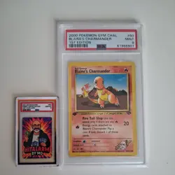 Blaine's Charmander 1. Edition Gym Challenge 2000 Pokemon PSA 9 60/132 - Image 1