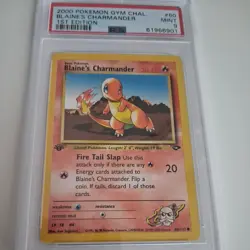 Blaine's Charmander 1. Edition Gym Challenge 2000 Pokemon PSA 9 60/132 - Image 2