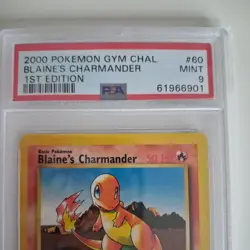 Blaine's Charmander 1. Edition Gym Challenge 2000 Pokemon PSA 9 60/132 - Image 3