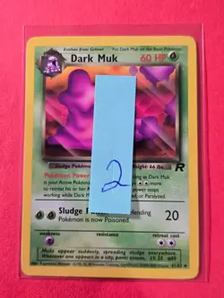 2000 Pokemon Team Rocket Unlimited #41 Dark Muk, UC, NF/H, cds2 - Image 3