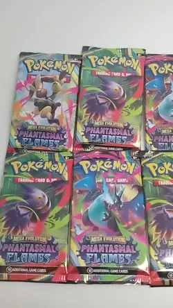 Pokemon Mega Evolution Phantasmal Flames Half Booster Box 18 Packs New & Sealed - Image 2