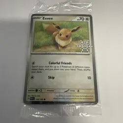 Pokemon TCG Eevee 133/165 - Holiday Calendar 2025 Festive Stamp Snowflake SEALED - Image 2