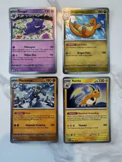 Pokemon TCG 151 Mini Tim Sam’s Promo Cards - Gengar, Raichu, Dragonite, Machamp - Image 1