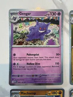Pokemon TCG 151 Mini Tim Sam’s Promo Cards - Gengar, Raichu, Dragonite, Machamp - Image 3