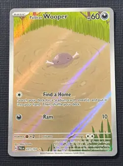 Pokemon Paldean Wooper #221/193 Sv02: Paldea Evolved Holo NM - Image 1