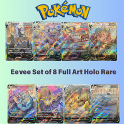 TCG Pokemon S- Chinese Card Eeveelution V Alt Art Set of 8 NM Pokemon - Image 1