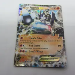 Pokemon TCG Zygarde EX XY151 Black Star Promo Full Art Ultra Rare LP Holo 2016 - Image 3