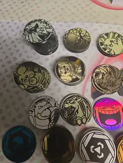 Lot of 85x Official Pokemon TCG Coins. Duplicates - Image 4