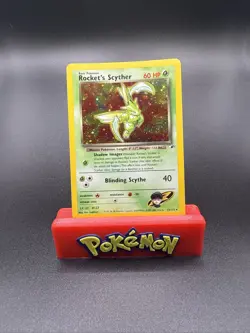 Pokemon TCG Rocket’s Scyther Holo Gym Heroes 13/132 Unlimited NM SWIRL - Image 1