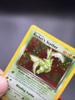Pokemon TCG Rocket’s Scyther Holo Gym Heroes 13/132 Unlimited NM SWIRL - Image 2