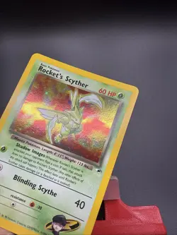 Pokemon TCG Rocket’s Scyther Holo Gym Heroes 13/132 Unlimited NM SWIRL - Image 3