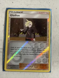 Gladion Reverse Holo Uncommon SM - Crimson Invasion 95/111 Pokemon - Image 1