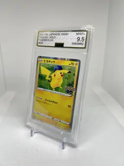 ?? Pokemon Holo s10b 028/071 Pikachu Sword & Shield GO Japanese AGS GEM MINT 10 - Image 3