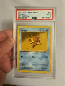 1999 Pokemon - 1st Edition Shadowless Staryu - Base Set 65/102 - PSA 9 Mint!! - Image 2