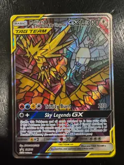 Pokemon TCG Moltres Zapdos Articuno GX SM210 Hidden Fate Promo 2019 - Image 1