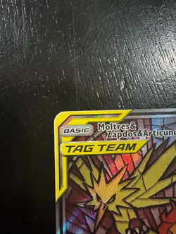 Pokemon TCG Moltres Zapdos Articuno GX SM210 Hidden Fate Promo 2019 - Image 2