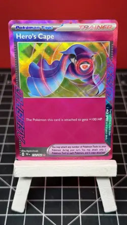 Pokemon TCG Hero's Cape 152/162 Temporal Forces Holo Ace SPEC Rare NM - Image 1