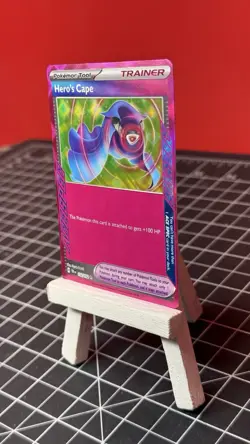 Pokemon TCG Hero's Cape 152/162 Temporal Forces Holo Ace SPEC Rare NM - Image 2