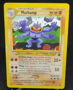 Machamp Non-Holo - 2002 -WOTC Black Star Promo #43 - Pokemon League - damaged - Image 1