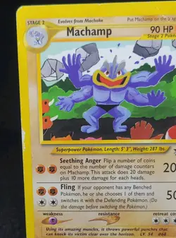 Machamp Non-Holo - 2002 -WOTC Black Star Promo #43 - Pokemon League - damaged - Image 5
