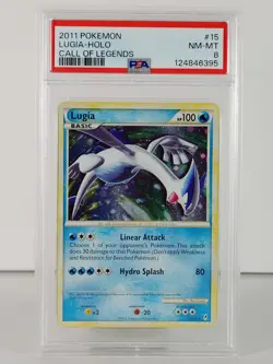 Lugia - POKEMON - Call of Legends - #15 - Rare Holo - 2011 - PSA 8 - Image 1